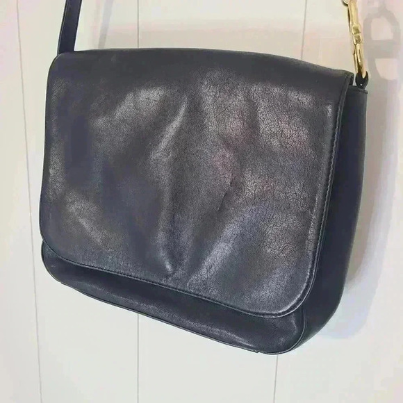 Charter Club Leather Black Purse with Gold Detail - Picture 2 of 15